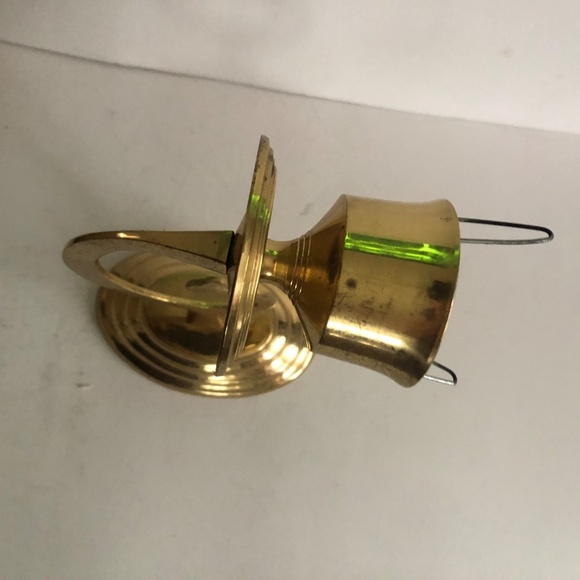 Vintage Brass Sconce with candlestick holder. Ornate Victorian like home decor - Picture 2 of 11